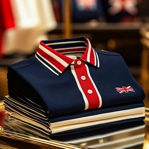 29_c0165f49-d6a7-42d5-8ddc-301f27378b51.jpg Men's Business Union Jack Short Sleeve Performance Polyester Polo Shirt