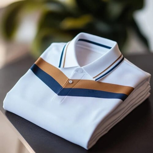 39.jpg Men's Classic Business Check Logo Short Sleeve Polo Shirt