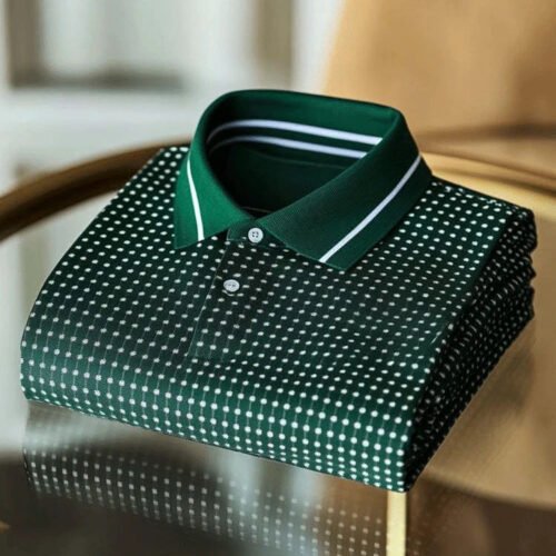 MYY25072903-1_d26e6f6c-8f38-47c9-94dd-4ba6e695c84e.jpg Men's Classic Business Button Short Sleeve Polo Shirt with Pattern