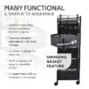 Kitchenwell Round Multi-Purpose Rotatable Trolley Storage (Shelves-5)