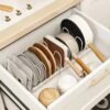 Expandable Pan and Lid Organizer Rack