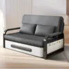 Modern Sofa Bed With Wood Frame – Storage Included