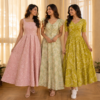 3 Women’s Printed Maxi Dress Collection ( P4 )