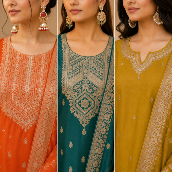 3 Cotton Combo Full Set  - Perfect For Every Occasion ( D-9 )
