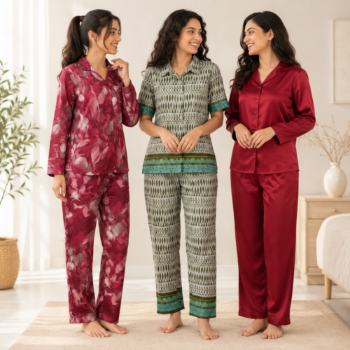 10_ad8de276-b8c1-401c-9f98-c9a9331a9691.png 3 Women's Cotton Nightwear Set ( N-4 )