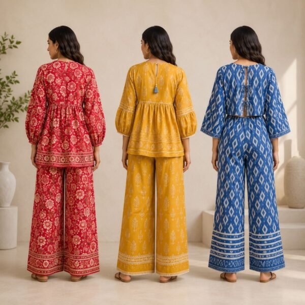 11_20a94578-5991-4a4f-a031-3f54de72d8b5.jpg Printed Co-Ord | Pack of 3 | Casual Ethnic Fusion Wear | CC-017