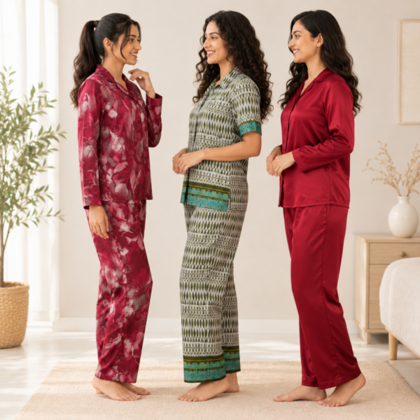 11_b862c28e-03ad-4777-b46d-ea499e13777b.png 3 Women's Cotton Nightwear Set ( N-4 )