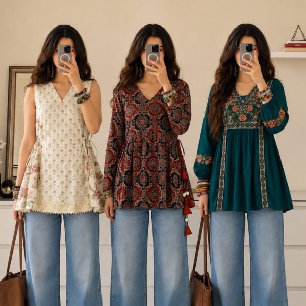 11_bdc43ee8-eab1-421f-8920-0250f18ae131.jpg 3 Short Kurtis, One Perfect Combo | SK-03