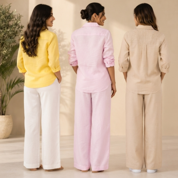 12_74d9b8ca-48f1-4bc9-b57b-f2085df93633.png 3 Linen Outfit Sets for Women ( L-4 )