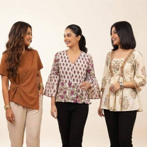3 Women's Printed Western Top ( P5 )