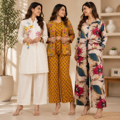 13_d88282bc-3374-41db-89bc-85e8e8860a8a.png 3 Women's Co-Ord Set Outfit | Daily Wear ( CS-5 )