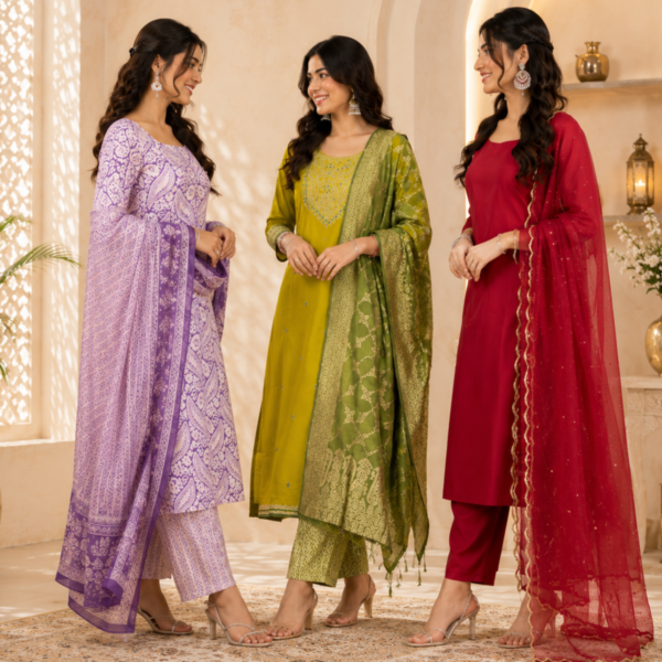 3 Cotton Combo Full Set - Perfect For Every Occasion ( D-5 )