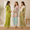 14_84bcdfd6-3d97-4861-b232-004531c3bc1d.png 3 Women's Cotton Co-Ord Set ( C5 )