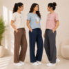 Women's Casual T-Shirt with Trouser Set ( T-5 )