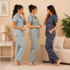 3 Cotton Night Suit For Women (N-6)