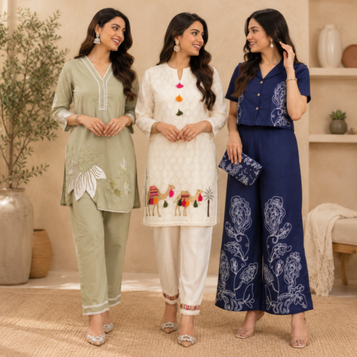 16_cb4a5f9b-4e76-4b09-92fe-e084977dc49b.png 3 Women's Co-Ord Set Outfit | Daily Wear ( CS-6 )