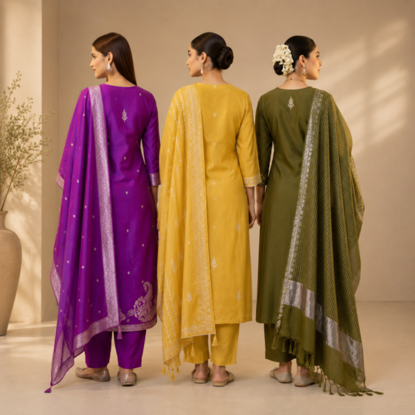 3 Cotton Combo Full Set - Perfect For Every Occasion ( D-10 )