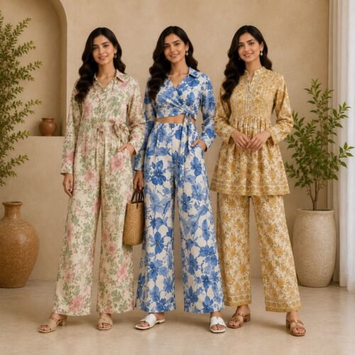 1_4818efb0-b152-411b-aae0-d8e6e29077ac.jpg Printed Co-Ord | Pack of 3 | Casual Ethnic Fusion Wear | CC-016