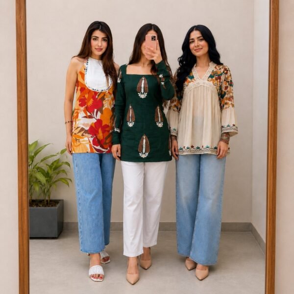1_7341aa95-386b-458b-a1e3-0d07e53f429c.jpg 3 Short Kurtis, One Perfect Combo | SK-01