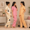 3 Cotton Night Suit For Women (N-4)