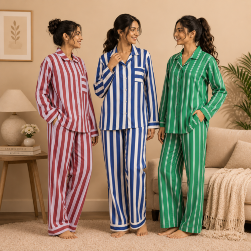 22_a186c906-c858-4dfd-a91a-a0c08786584d.png 3 Cotton Night Suit For Women (N-3)