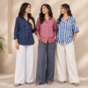 3 Linen Outfit Sets for Women ( L-8 )