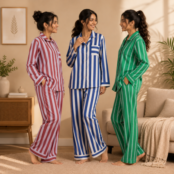 3 Cotton Night Suit For Women (N-3)