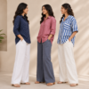 3 Linen Outfit Sets for Women ( L-8 )