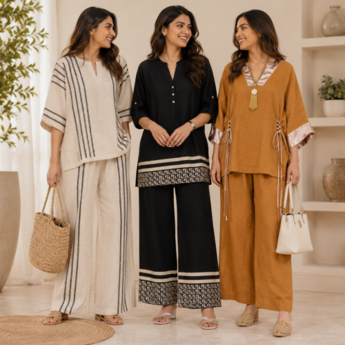 25_762c516e-e518-4397-9534-a987b3a7cbb4.png 3 Women's Co-Ord Set Outfit | Daily Wear ( CS-9 )