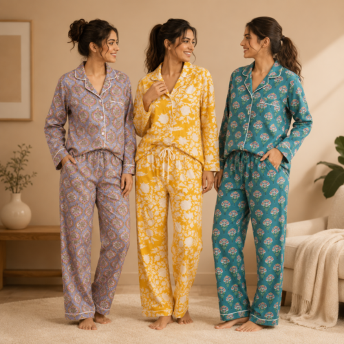 28_4b5be4f8-81ed-47ee-8977-21aaf24a4d42.png 3 Cotton Night Suit For Women (N-1)