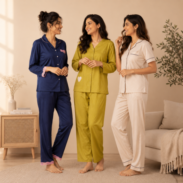 3 Combo Cotton Night Suits (C-10)