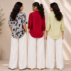3 Linen Outfit Sets for Women ( L-10 )