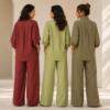 3 Linen Outfit Sets for Women ( L-1 )