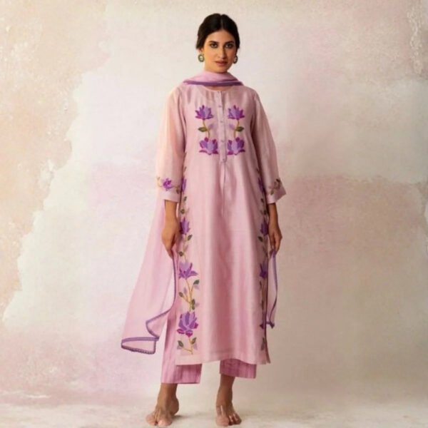 3 Combo Set Kurta, Pants With Dupatta (DMK-8)