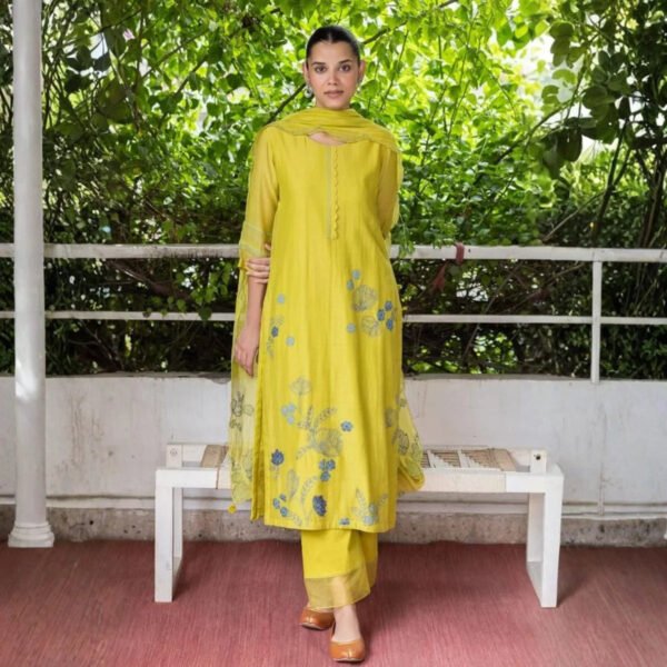 3 Combo Set Kurta, Pants With Dupatta (DMK-8)