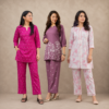 4_3a55fe88-ffc8-40a7-8af8-b08d0b8253a1.png Printed Co-Ord | Pack of 3 | Casual Ethnic Fusion Wear | CC-013