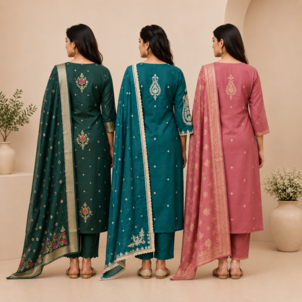 3 Cotton Combo Full Set  - Perfect For Every Occasion ( D-7 )