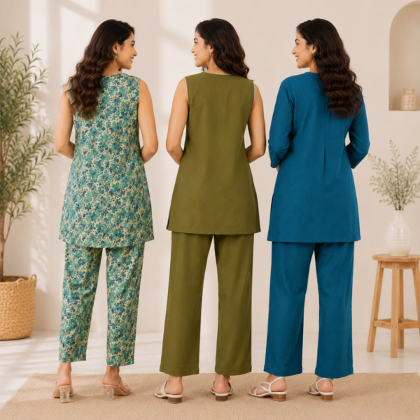 6_32ee0aa6-5292-4eb5-a070-27e4c829c5d2.png 3 Women's Cotton Co-Ord Set ( C2 )