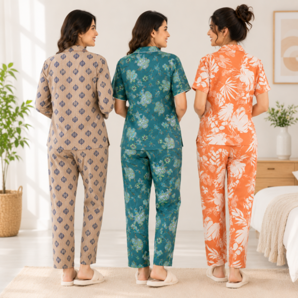 3 Women's Cotton Nightwear Set ( N-2 )