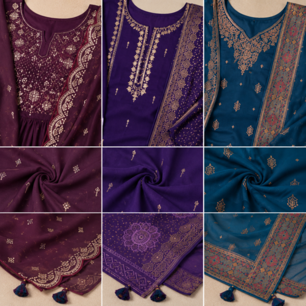 3 Cotton Combo Full Set  - Perfect For Every Occasion ( D-8 )