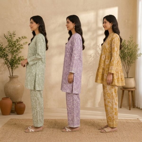 6_db48ddc1-0e9a-4471-9127-fb6c758c6fd1.jpg Printed Co-Ord | Pack of 3 | Casual Ethnic Fusion Wear | CC-017