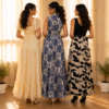 3 Women’s Printed Maxi Dress Collection ( P3 )