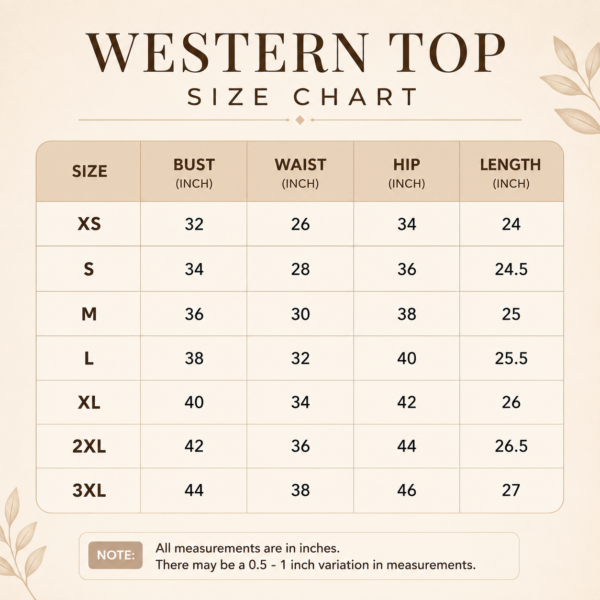 3 Women's Printed Western Top ( P5 )